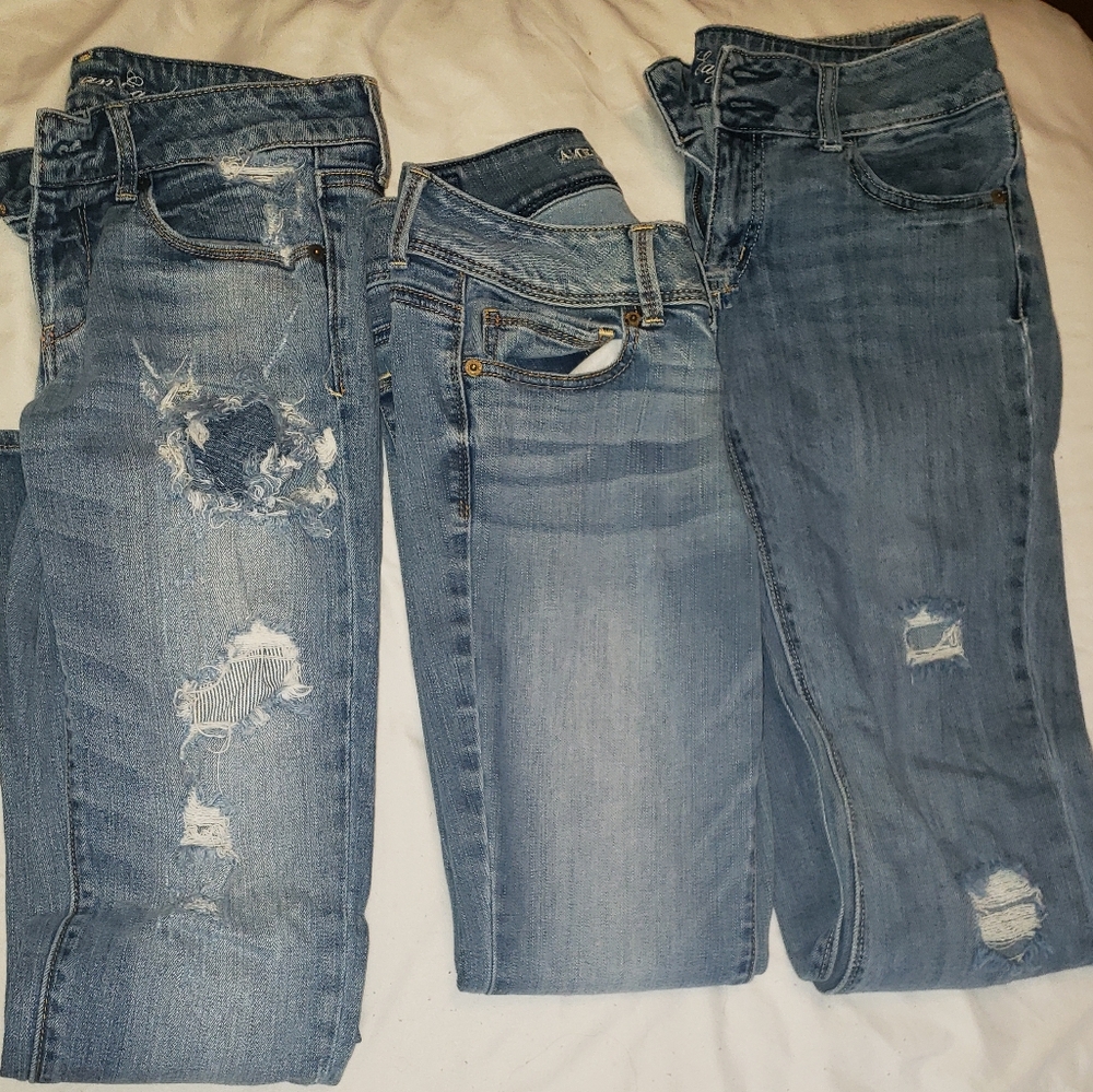 American Eagle Jeans - 2 boot cut, 1 skinny